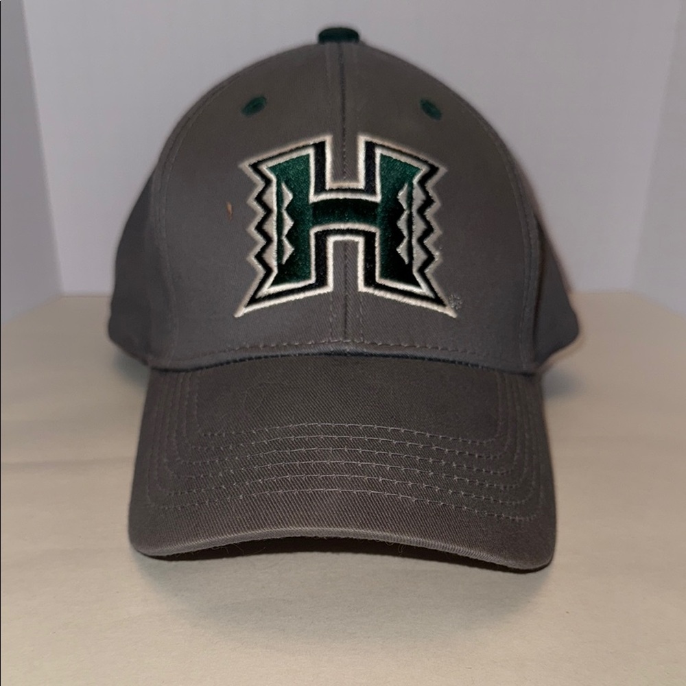 Gray Cap with Green H Logo